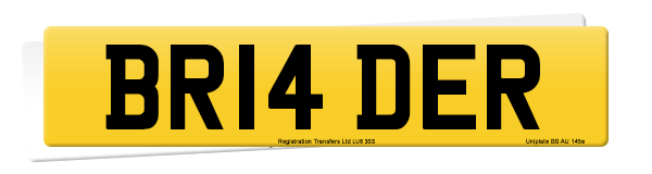 Registration number BR14 DER